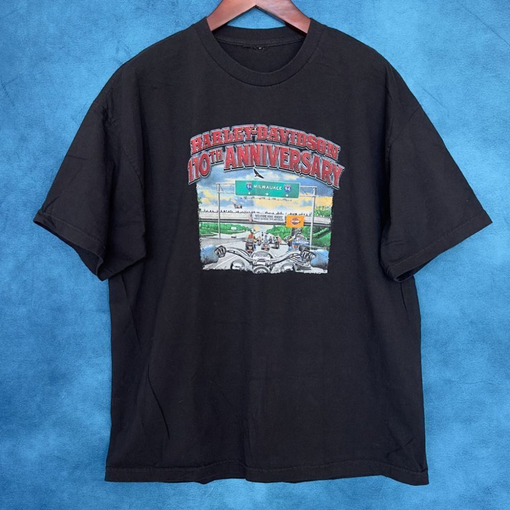 Harley Davidson 110th Anniversary Wisconsin T-Shirt, Men's XL